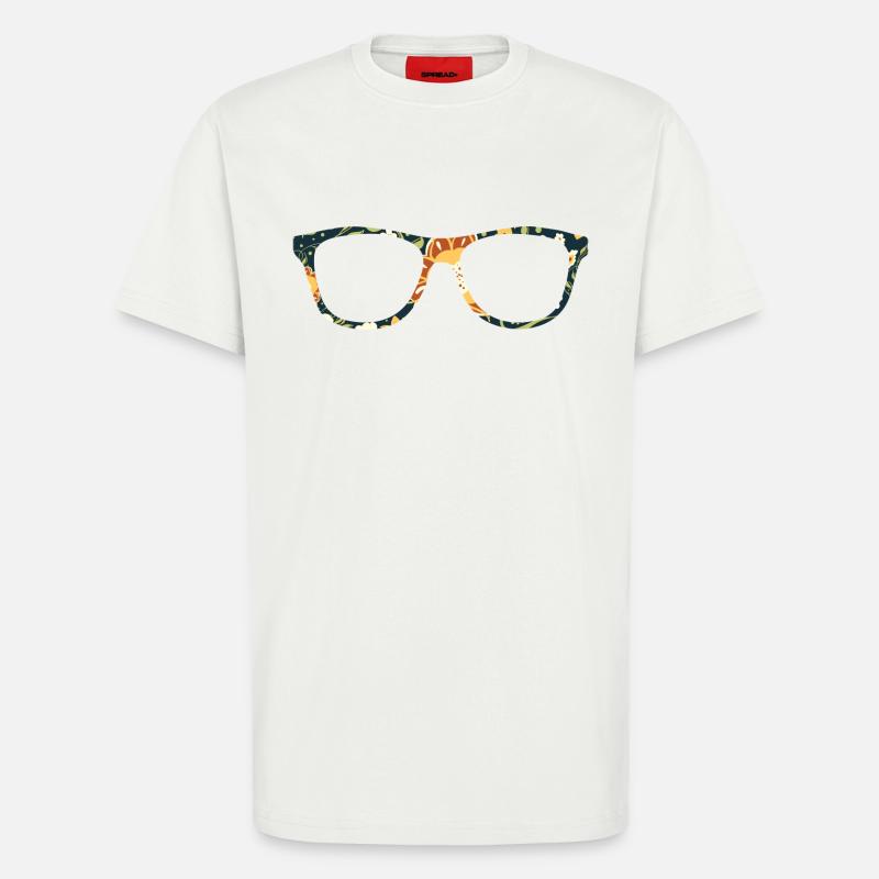 Brille - T-Shirt - made by SPREAD - OFF WHITE