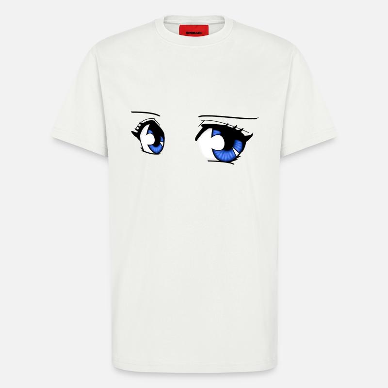 manga eyes - T-Shirt - made by SPREAD - OFF WHITE