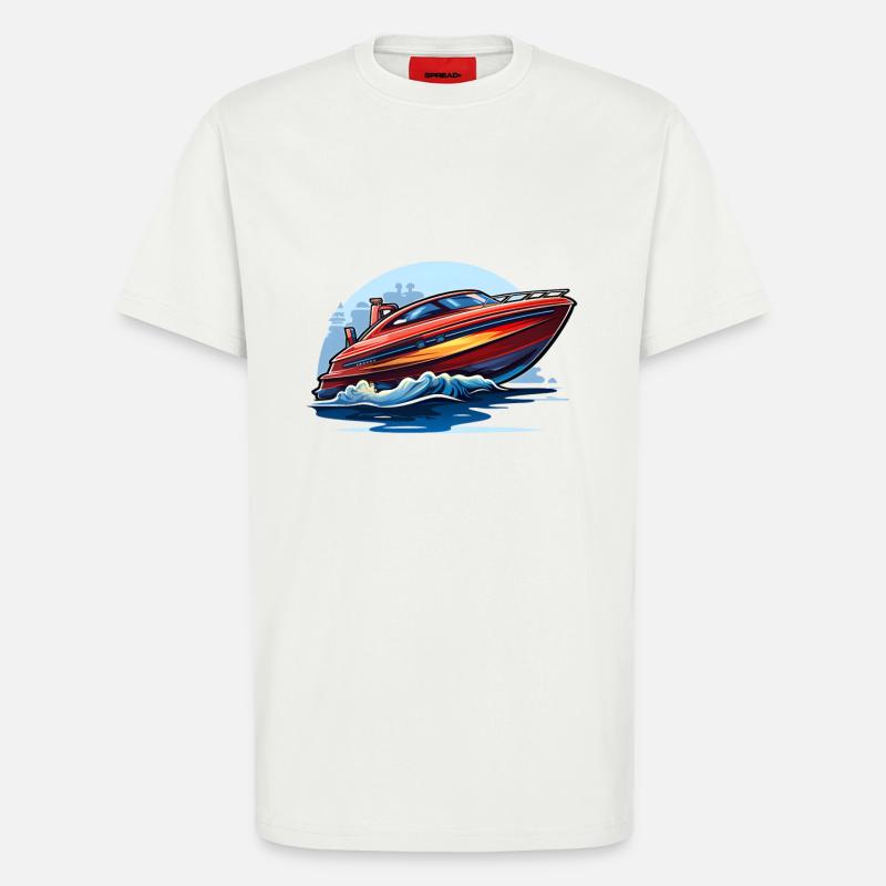 Motorboot - T-Shirt - made by SPREAD - OFF WHITE