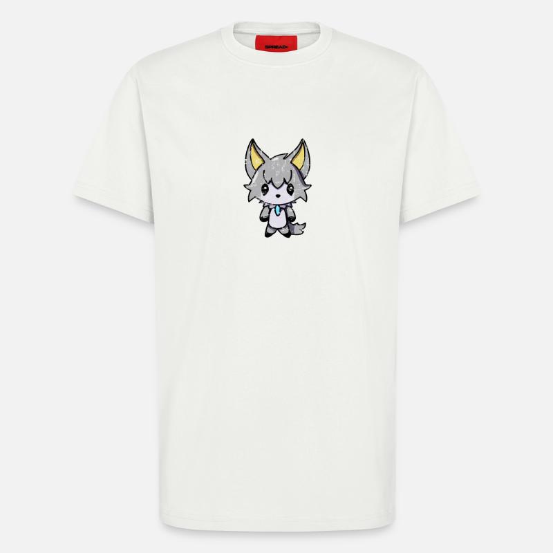Wolf Wolfshund Vampir Emo - T-Shirt - made by SPREAD - OFF WHITE