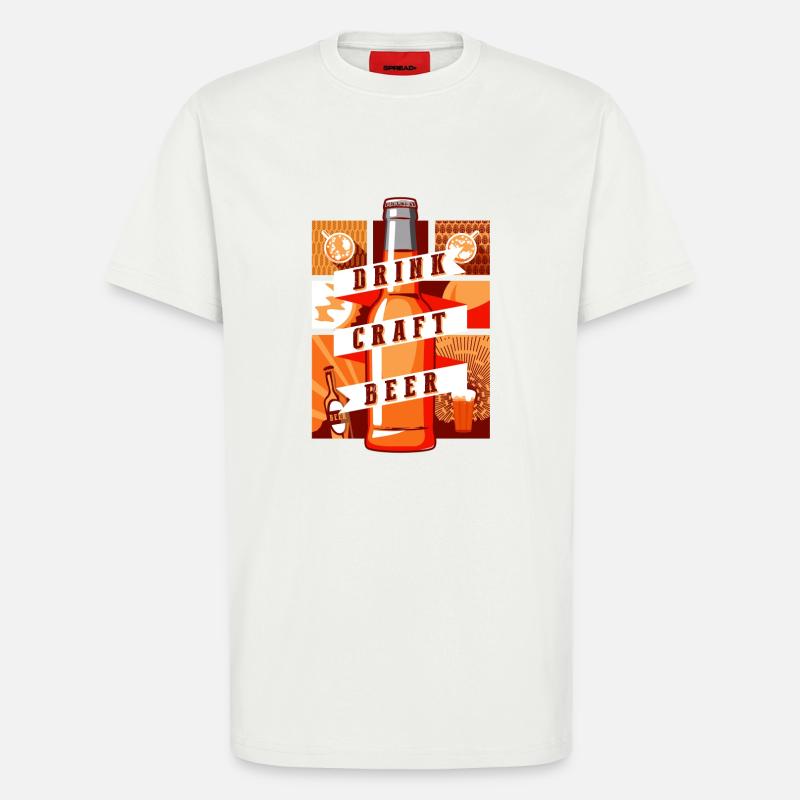 Trink Craftbier - T-Shirt - made by SPREAD - OFF WHITE