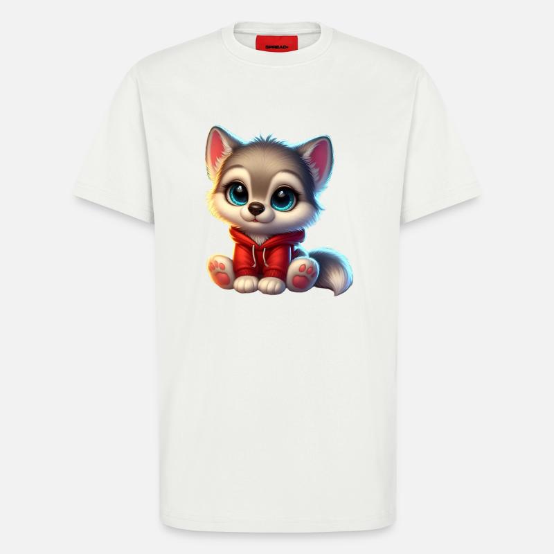 ulver 2 - Organic Relaxed T-skjorte produsert i EU - OFF WHITE
