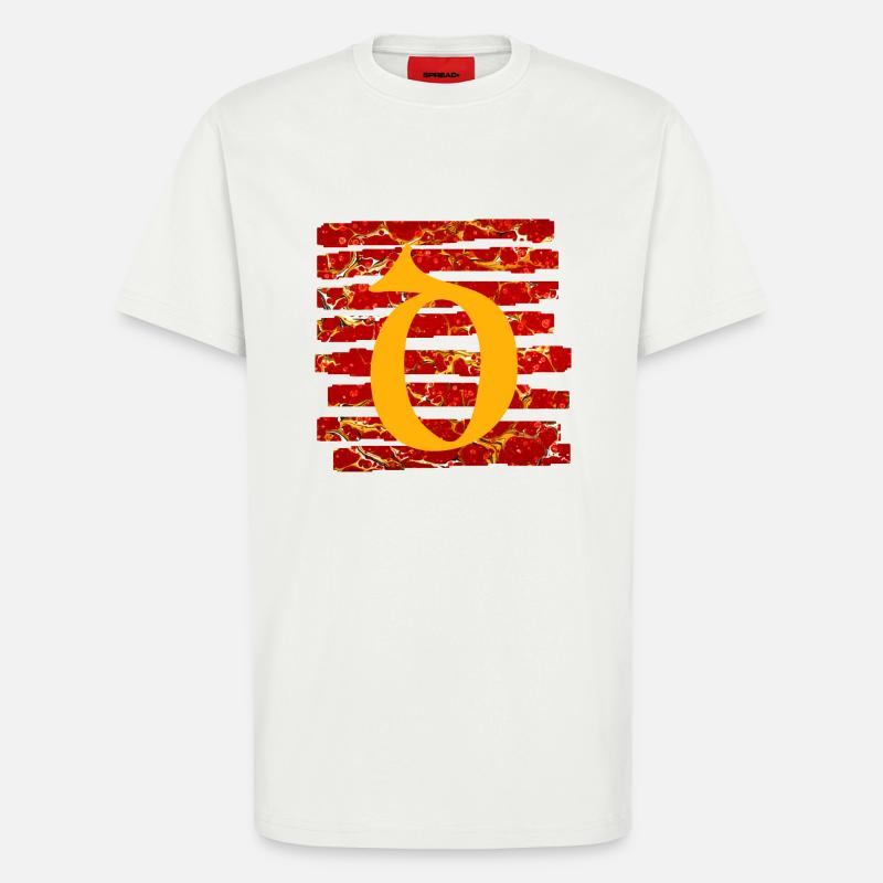 stripes e 232 d - T-Shirt - made by SPREAD - OFF WHITE