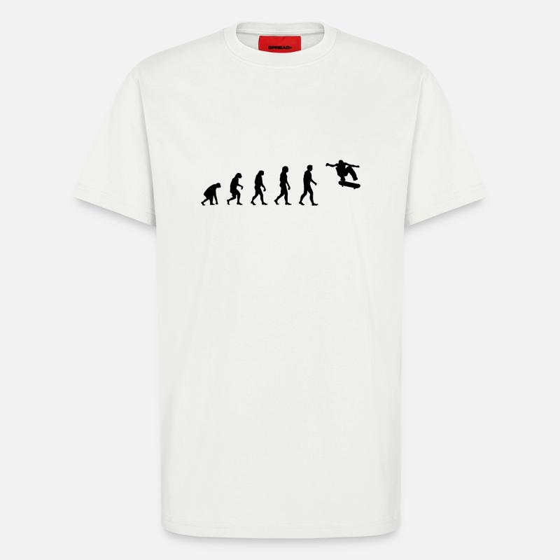 Evolution Skate - T-Shirt - made by SPREAD - OFF WHITE
