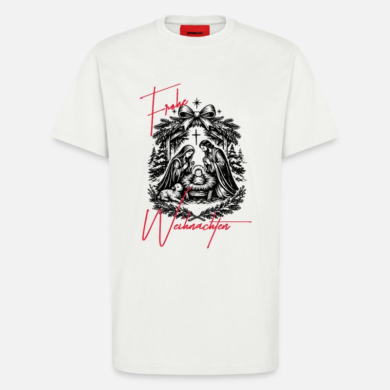 Weihnachtskrippe - T-Shirt - made by SPREAD - OFF WHITE