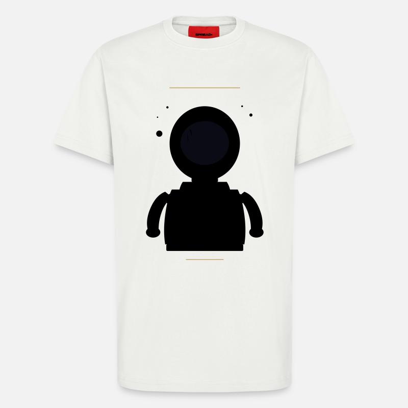 Minimalistischer Schwarzer Mond - T-Shirt - made by SPREAD - OFF WHITE