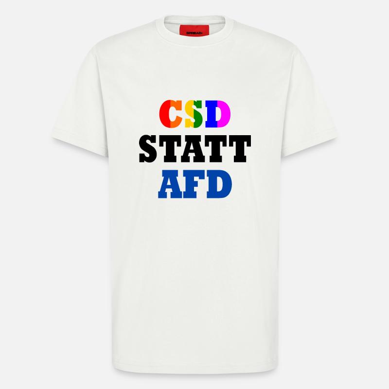 Csd statt afd - T-Shirt - made by SPREAD - OFF WHITE
