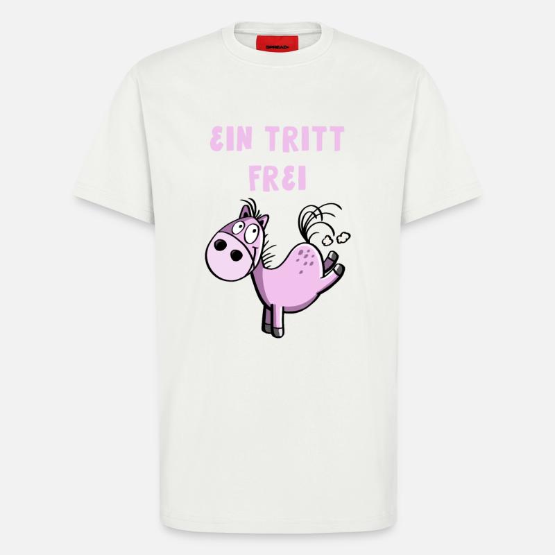 Ein Tritt Frei Pferdchen - T-Shirt - made by SPREAD - OFF WHITE