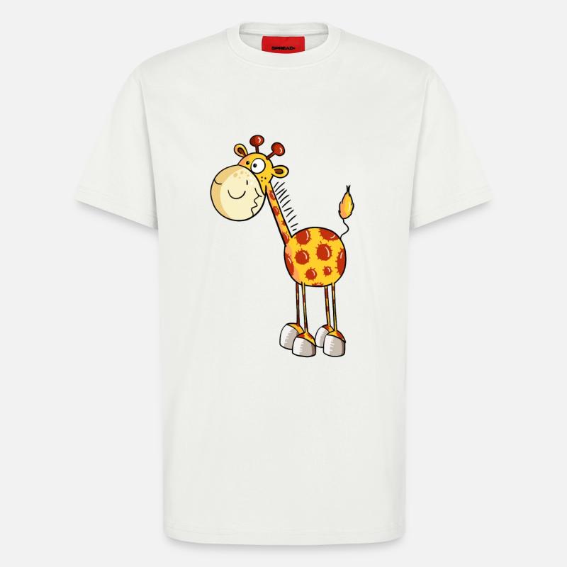 Drollige Giraffe - Giraffen - Comic - Fun - T-Shirt - made by SPREAD - OFF WHITE