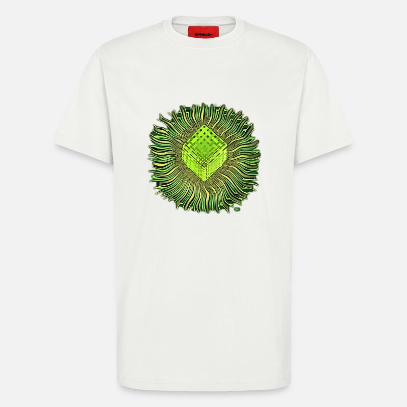 Psychedelic Cube / Cube Psychedelic - T-Shirt - made by SPREAD - OFF WHITE