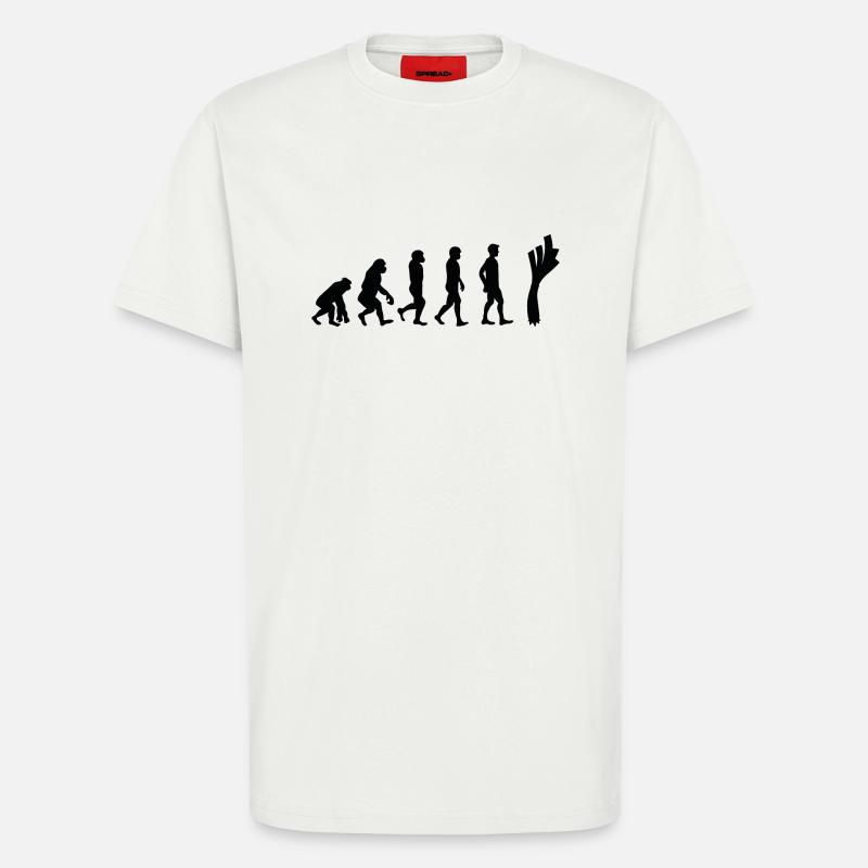 Leek evolution - T-Shirt - made by SPREAD - OFF WHITE
