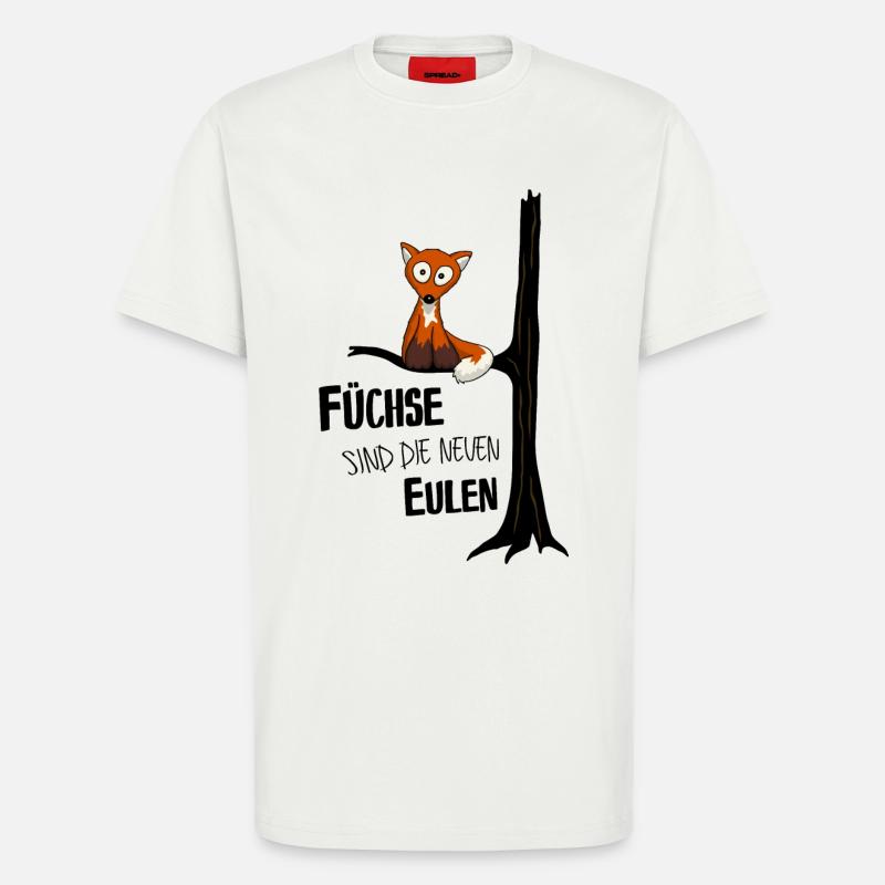 Fuchs wie Eule - T-Shirt - made by SPREAD - OFF WHITE