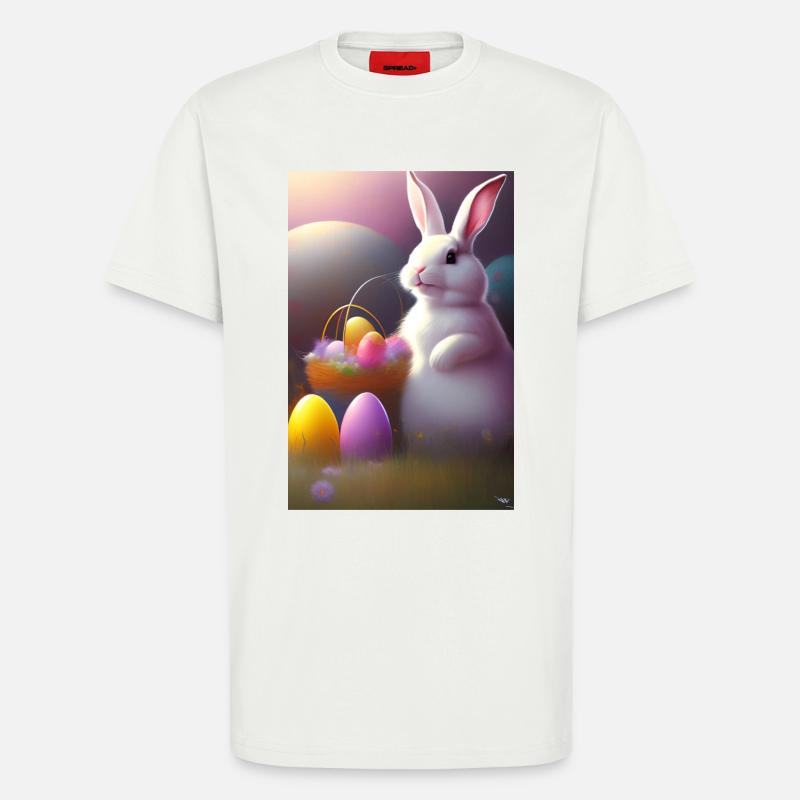 Easter Bunny with Easter Eggs - T-Shirt - made by SPREAD - OFF WHITE