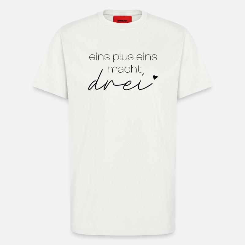 eins plus eins macht drei  - T-Shirt - made by SPREAD - OFF WHITE