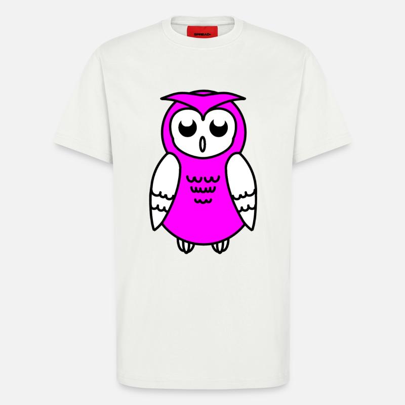 Eule - T-Shirt - made by SPREAD - OFF WHITE