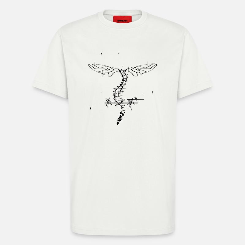 Knochenlibelle - T-Shirt - made by SPREAD - OFF WHITE