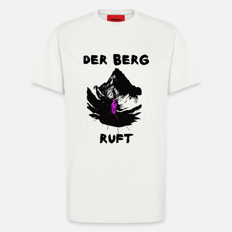 Der Berg ruft. Pink - T-Shirt - made by SPREAD - OFF WHITE