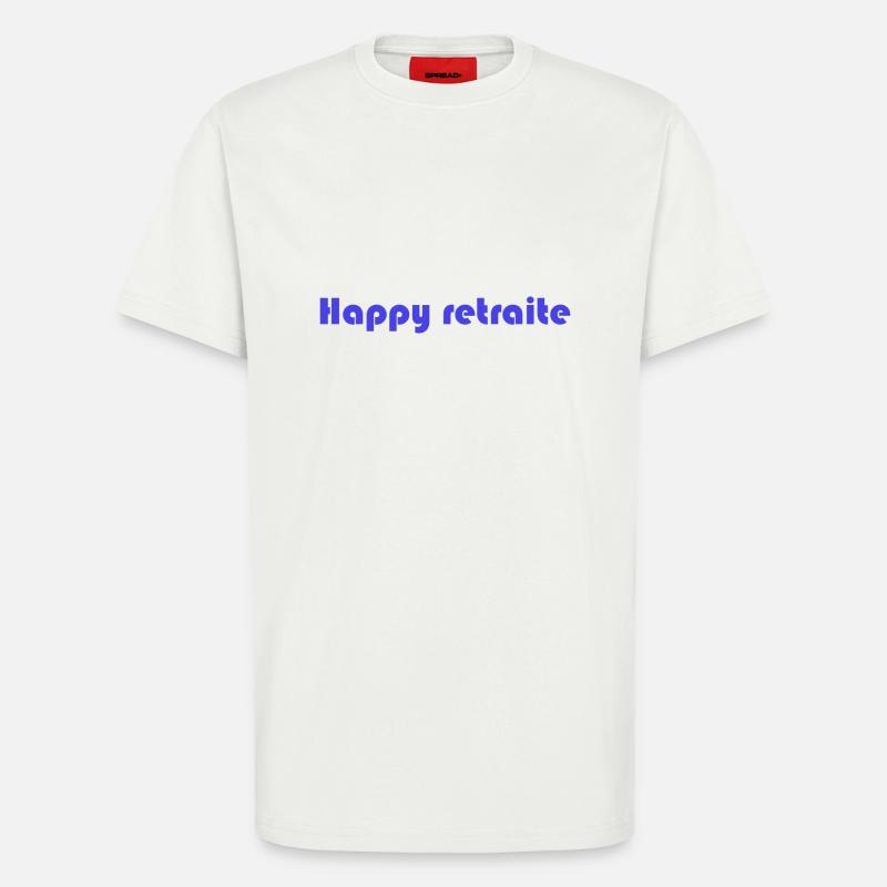 RETRAITE. RETRAITE. RETRAITEE. RETRAITE - T-shirt bio décontracté fabriqué en UE - OFF WHITE