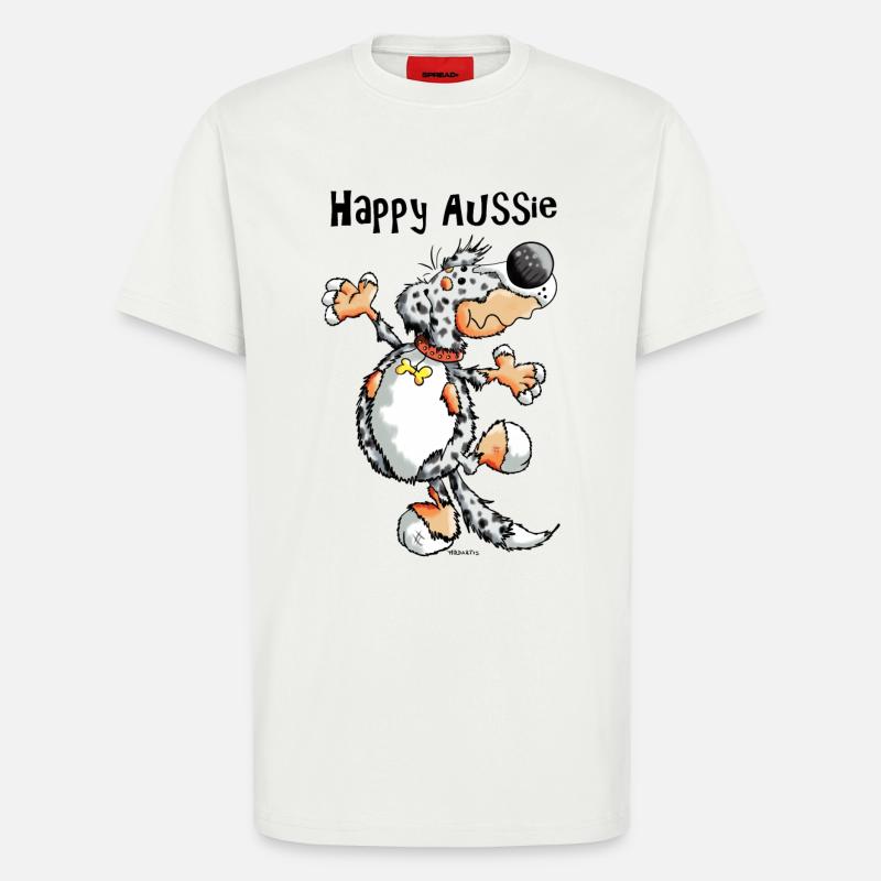 Arian der Australian Shepherd - T-Shirt - made by SPREAD - OFF WHITE