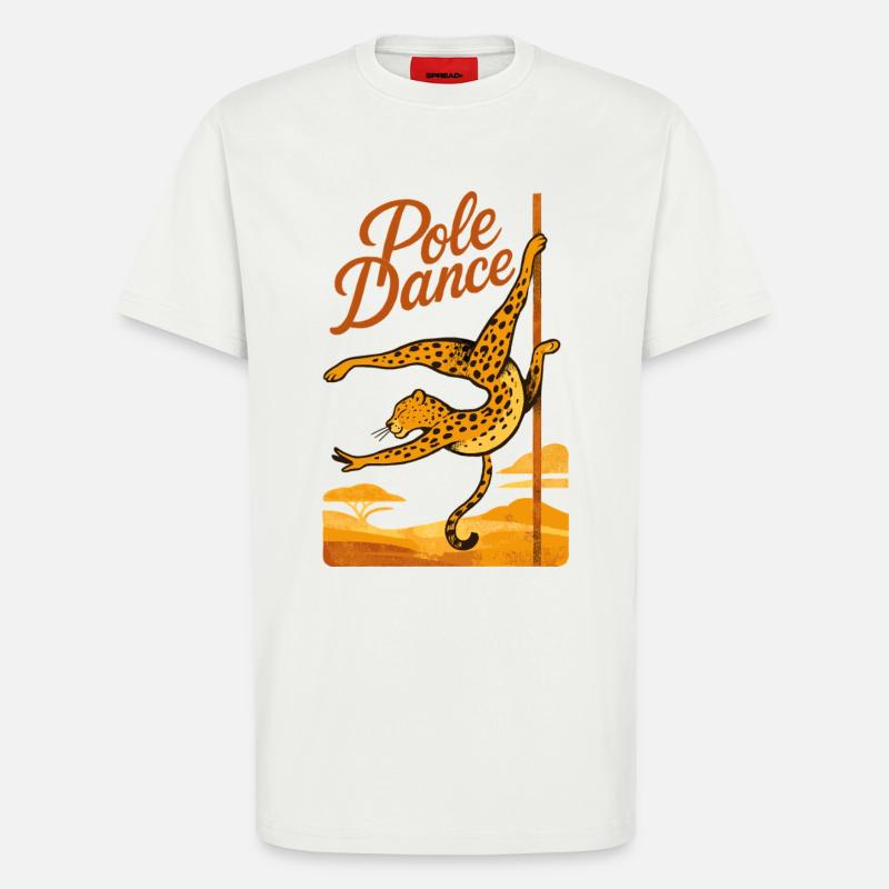 Pole Dance Leopardin Poledancerin Geschenk - T-Shirt - made by SPREAD - OFF WHITE