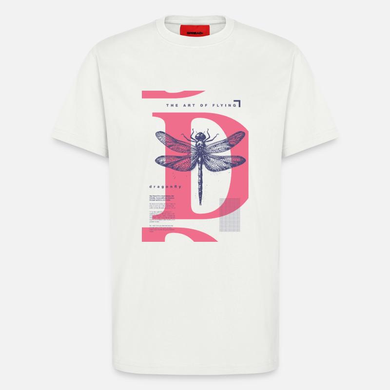 Dragonfly – lightness meets meaning - T-Shirt - made by SPREAD - OFF WHITE