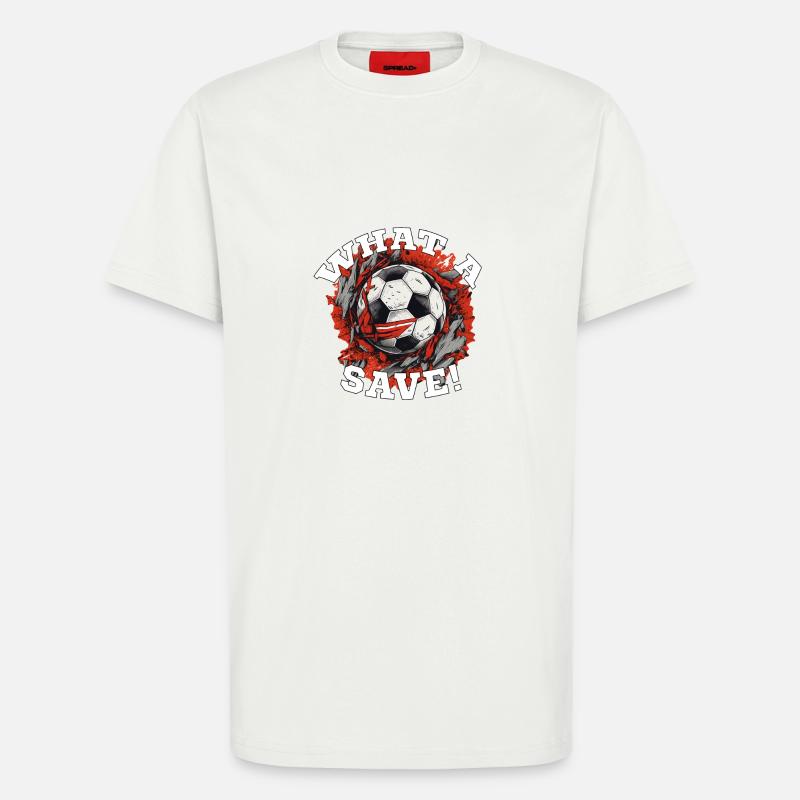 Fußball ball - What a Save! - T-Shirt - made by SPREAD - OFF WHITE