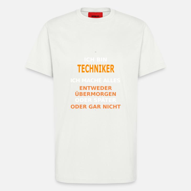 techniker - T-Shirt - made by SPREAD - OFF WHITE