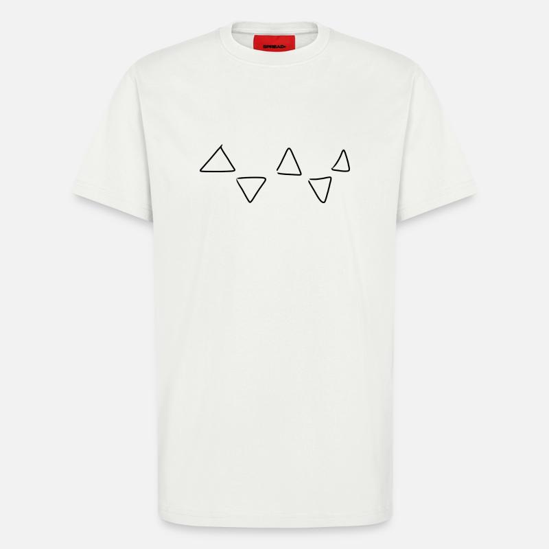 Triangular pattern - T-Shirt - made by SPREAD - OFF WHITE