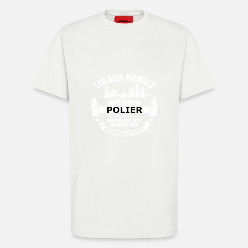 polier - T-Shirt - made by SPREAD - OFF WHITE