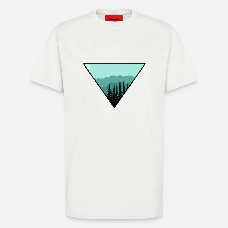 Baum Wald Dreieck Geschenk - T-Shirt - made by SPREAD - OFF WHITE