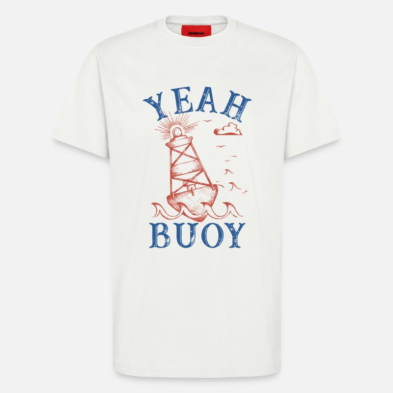 yeah buoy Graphic - T-Shirt - made by SPREAD - OFF WHITE