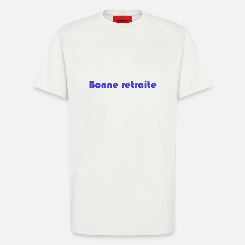 RETRAITE. RETRAITE. RETRAITEE. RETRAITE - T-shirt bio décontracté fabriqué en UE - OFF WHITE