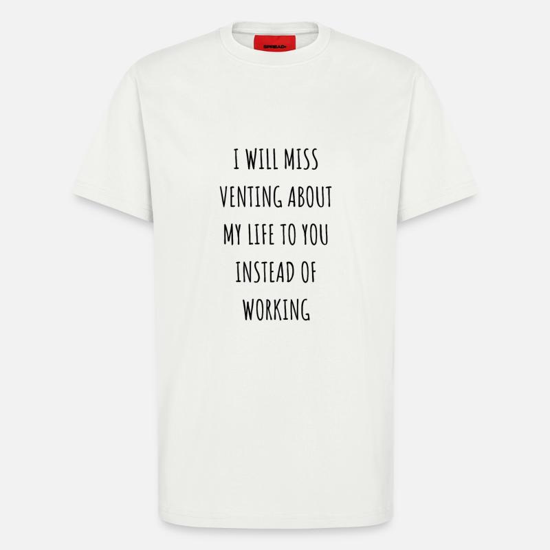 Mitarbeiter Abschiedsgeschenk / Mitarbeiter hinterlassen Geschenke - T-Shirt - made by SPREAD - OFF WHITE