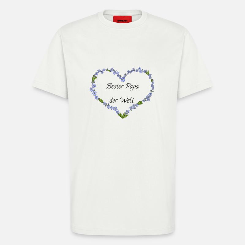 Bester Papa der Welt - T-Shirt - made by SPREAD - OFF WHITE