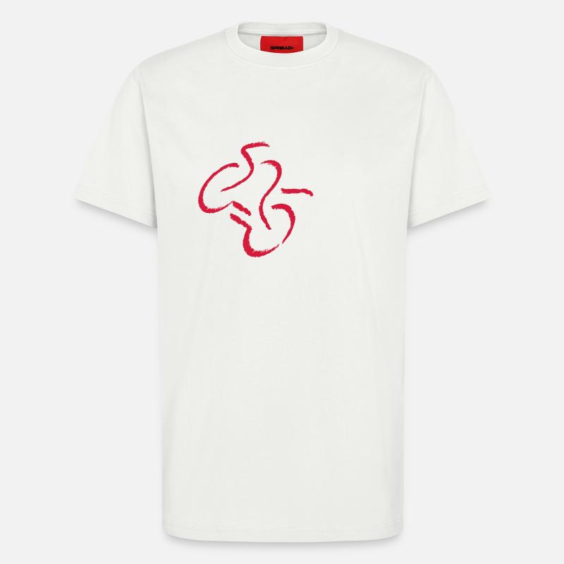 Motorcycle line 5 - T-Shirt - made by SPREAD - OFF WHITE