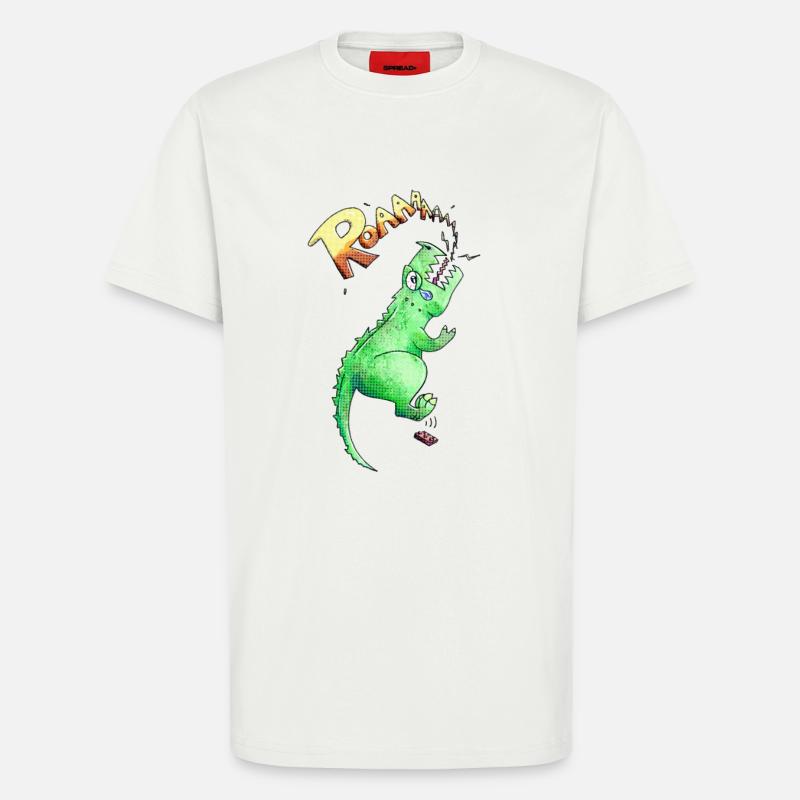 T-rex - T-Shirt - made by SPREAD - OFF WHITE