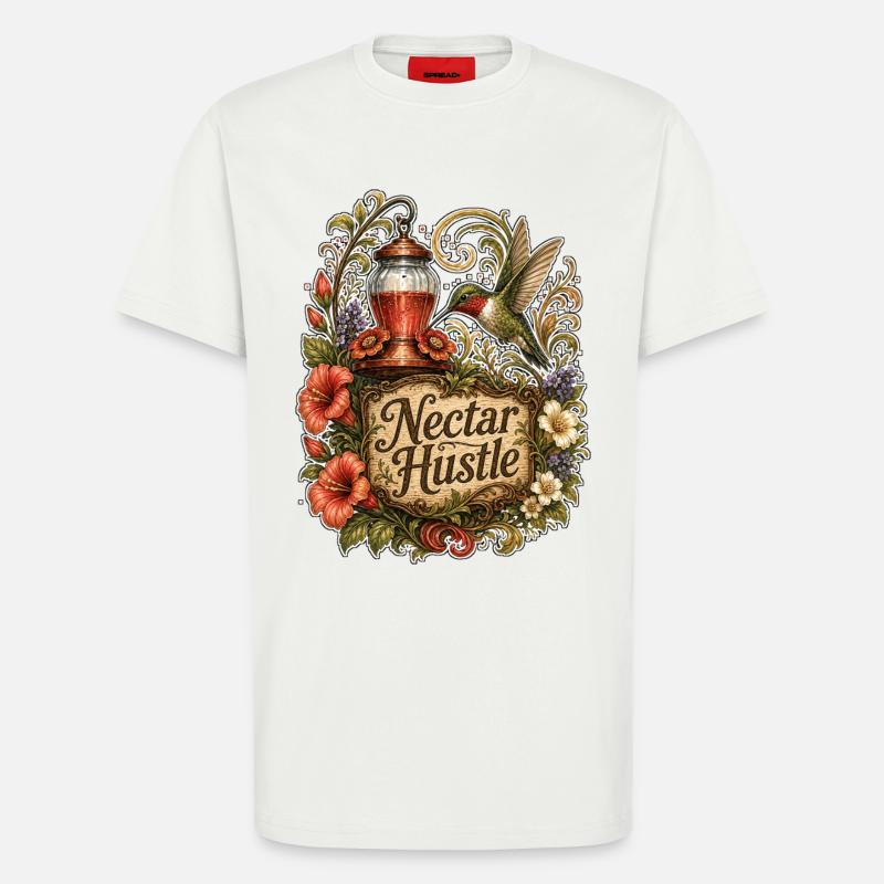 Nectar Hustle - T-shirt bio décontracté fabriqué en UE - OFF WHITE