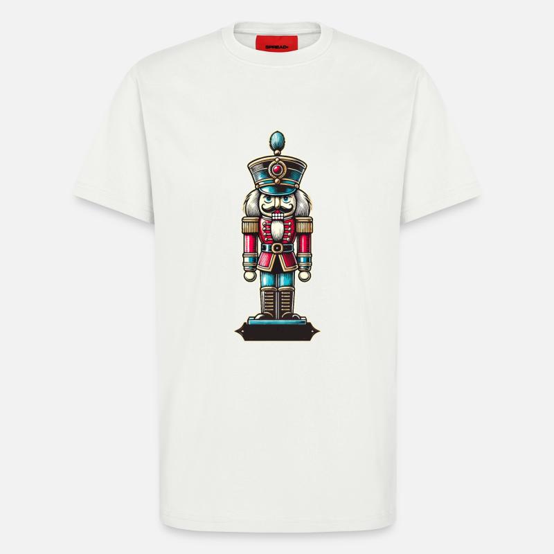 Christmas Nutcracker Retro Style - T-Shirt - made by SPREAD - OFF WHITE