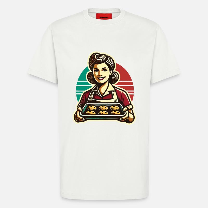 Nostalgic Baking Experience Retro - T-Shirt - made by SPREAD - OFF WHITE
