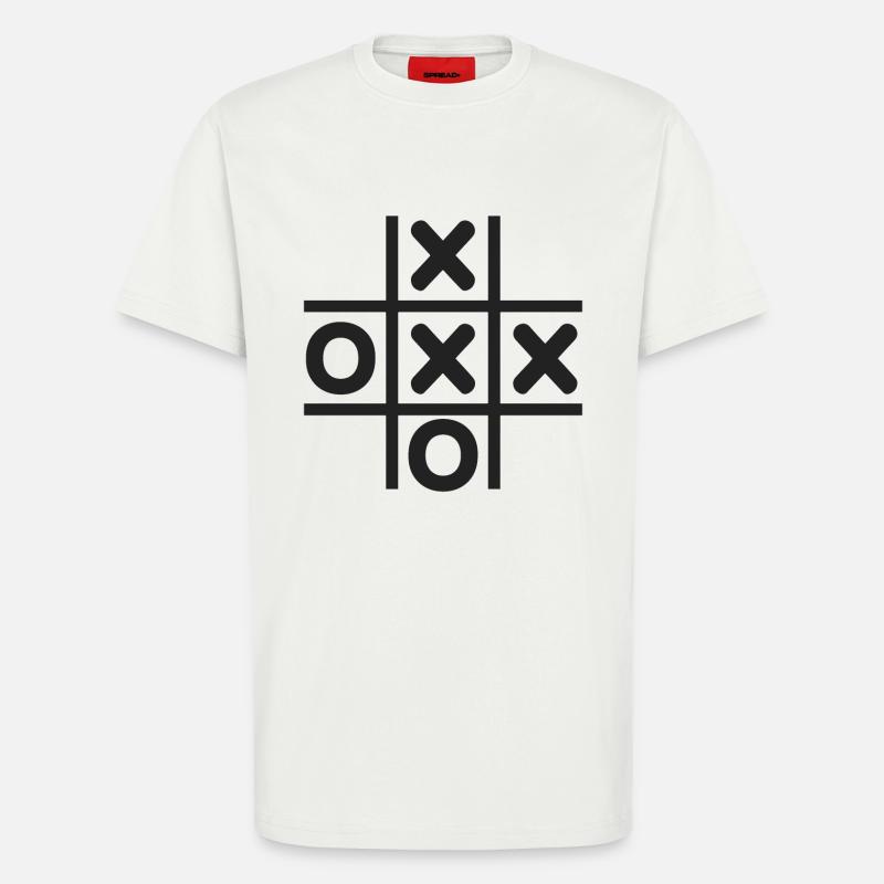 TIC TAC TOE Feld Retro - T-Shirt - made by SPREAD - OFF WHITE