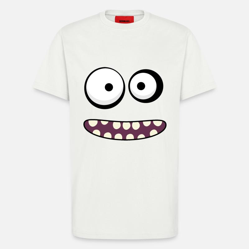 Monster-Gesicht - T-Shirt - made by SPREAD - OFF WHITE