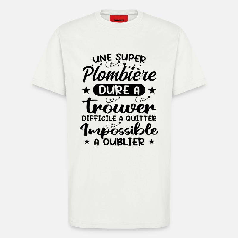 Ein Super-Klempner - Klempner-Geschenk - T-Shirt - made by SPREAD - OFF WHITE