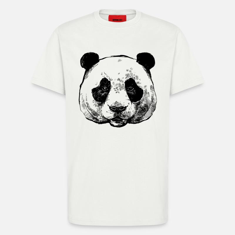 Panda - T-Shirt - made by SPREAD - OFF WHITE