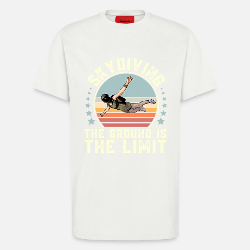 Skydiving Parachuting Parachute - T-Shirt - made by SPREAD - OFF WHITE