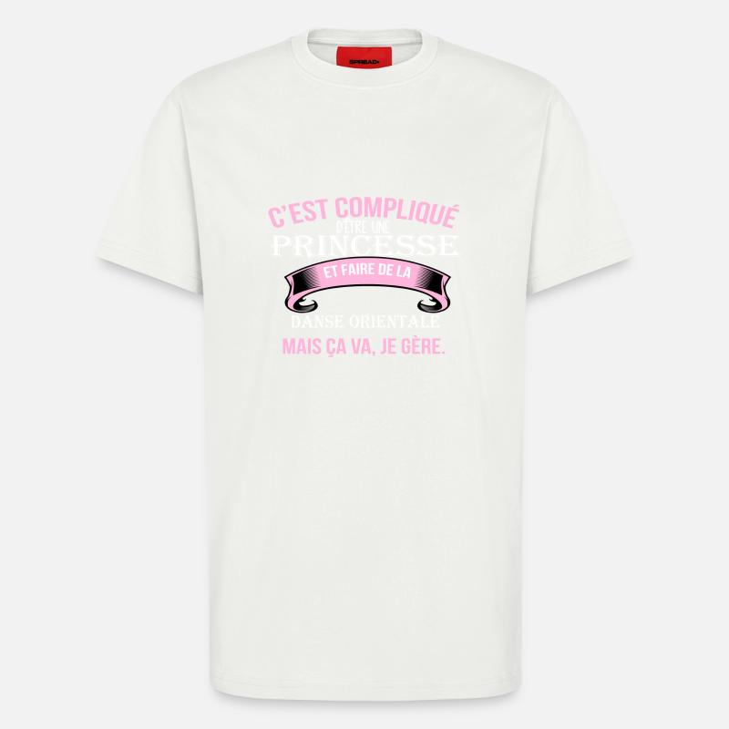 Danse orientale - T-shirt bio décontracté fabriqué en UE - OFF WHITE