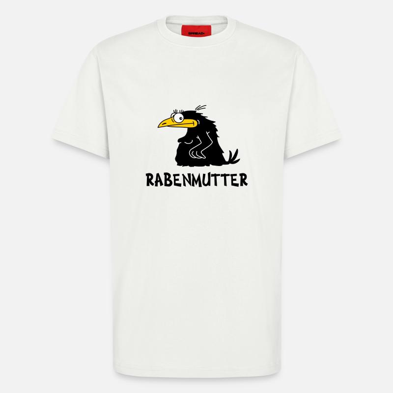 Rabenmutter - T-shirt bio décontracté fabriqué en UE - OFF WHITE