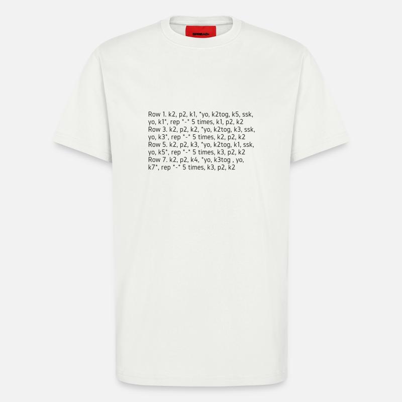Knit-Talk, dunkel - T-Shirt - made by SPREAD - OFF WHITE