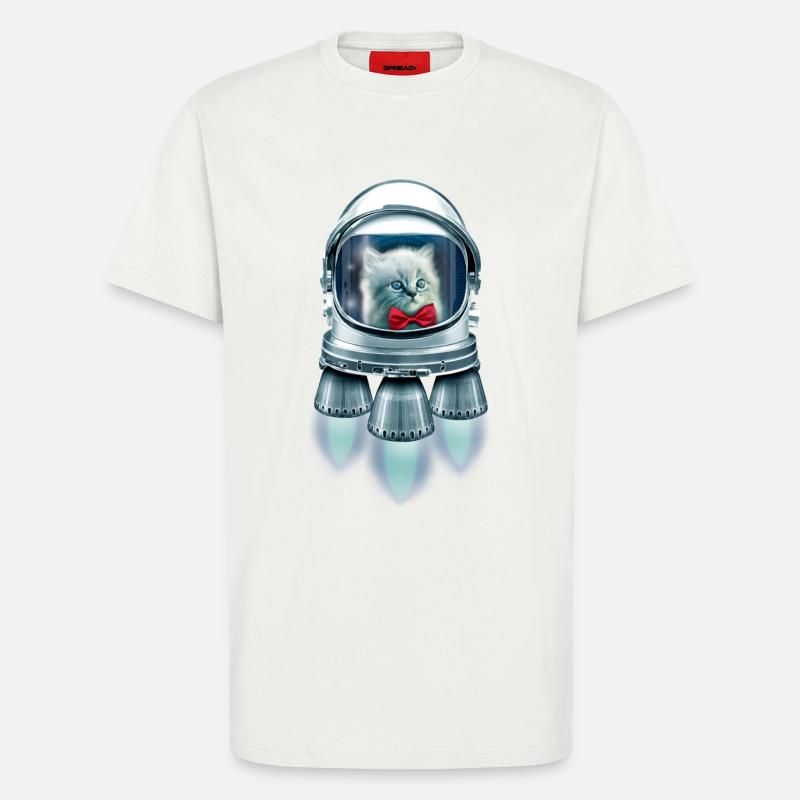 CASANOVA TO SPACE - T-Shirt - made by SPREAD - OFF WHITE