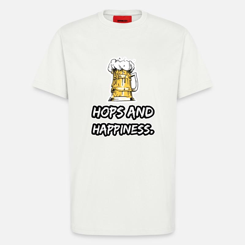 Bier Tshirt - T-Shirt - made by SPREAD - OFF WHITE