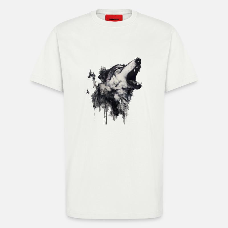 Die Wolfsangst, ein komplexes Phänomen - T-Shirt - made by SPREAD - OFF WHITE